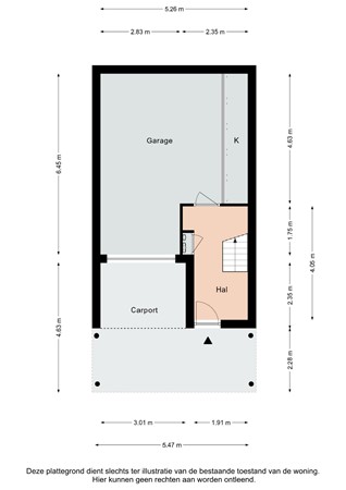 Plattegrond - Duitslandlaan 35, 6414 HN Heerlen - Duitslandlaan 35 Heerlen - Begane grond 2D.jpg